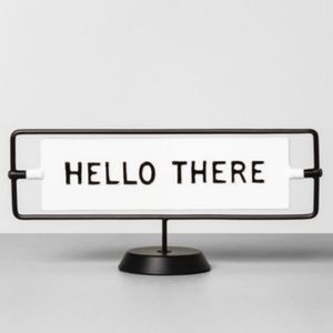 Hearth & Hand Hello There / Miss You Already Sign